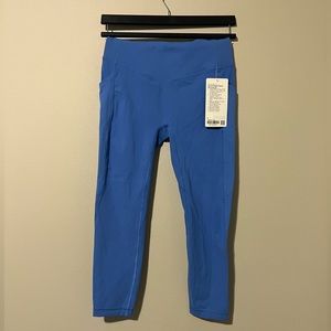 Blue Size 8 Lululemon All the Right Places HR Crop 23”